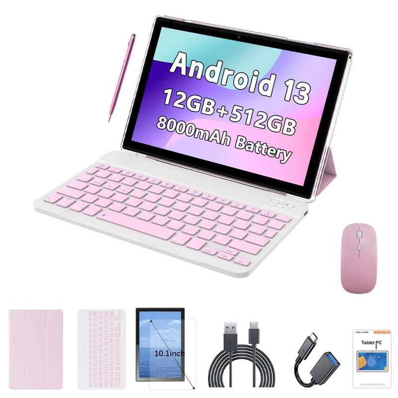 Tablet Crelander 10.1 Android 13 12 GB+512 GB 4G LTE rosa